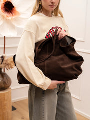 Borsa maxi shopper in crosta moro - Vicolo