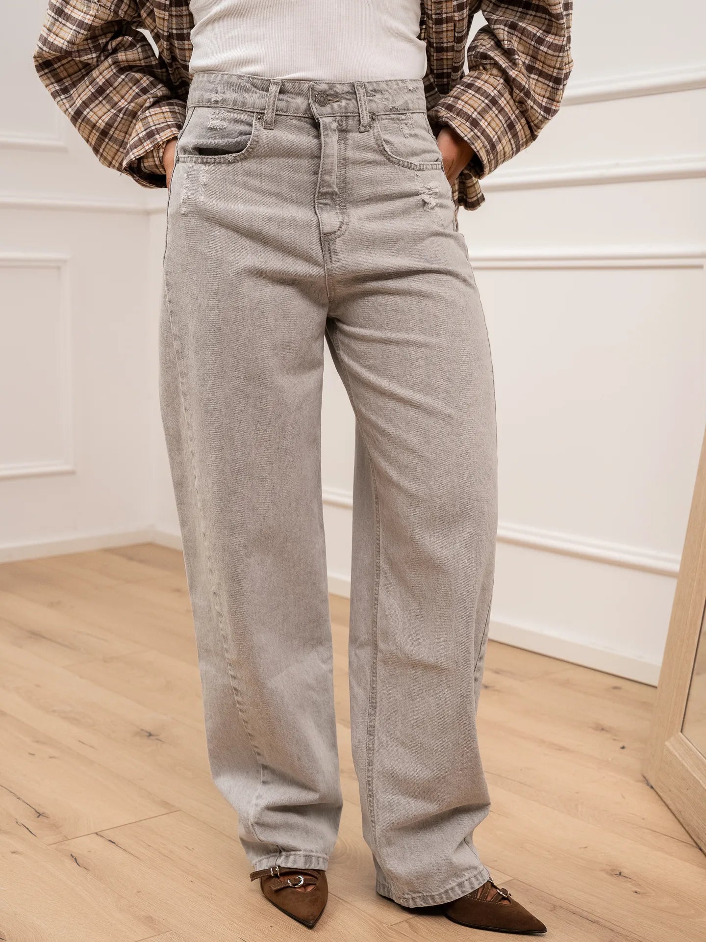 Jeans Phoebe grigio chiaro - Vicolo