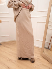 Gonna Glam sabbia gessata con paillettes - Silence Limited