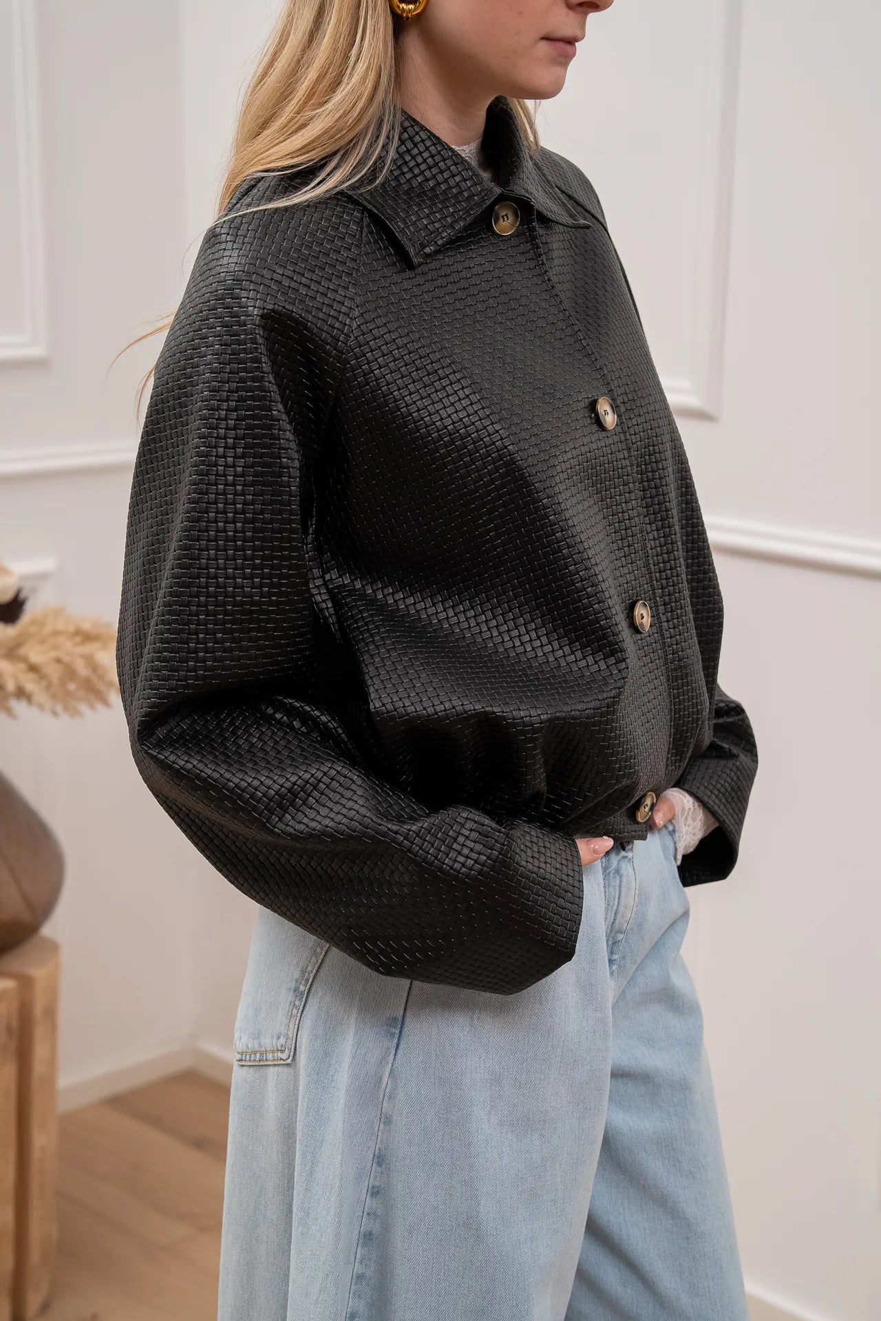 Bomber Street con bottoni nero - HaveOne