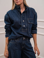 Blusa Madison denim scuro - Vicolo