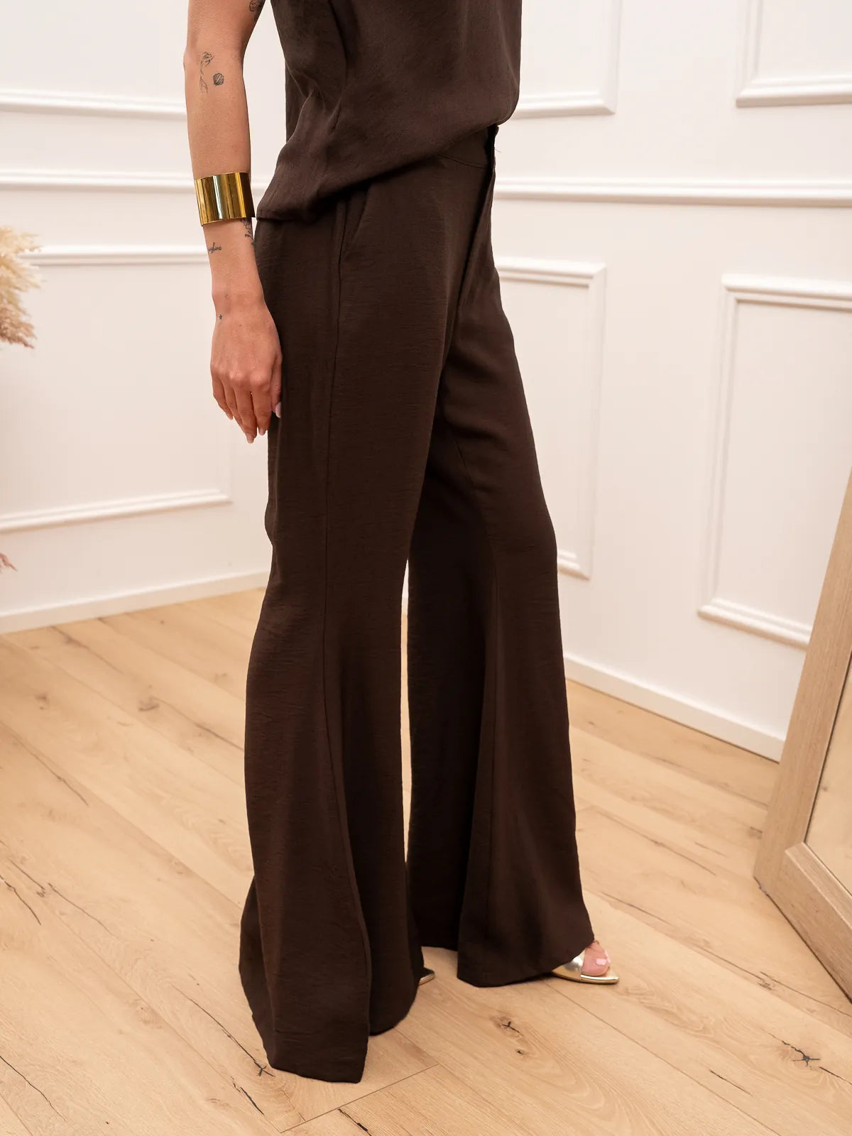 Pantaloni Madrid moka a zampa - HaveOne