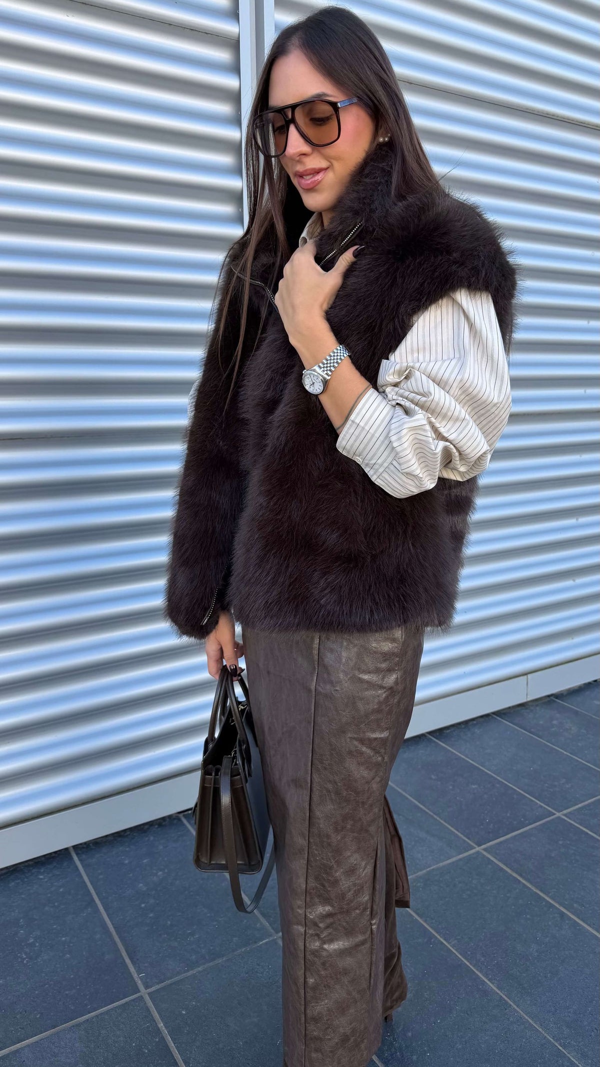 Gilet Giselle in ecofur - Glamorous