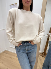 Maglia burro con spalline - Tensione In