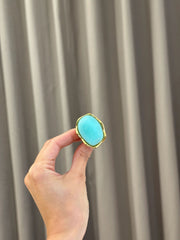Anello pietra maxi turchese - Calibro Shop