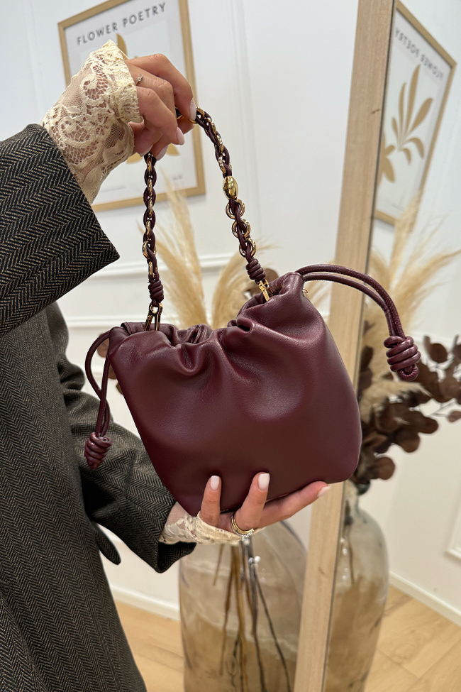 Calibro Shop - Borsa Penelope bordeaux a sacchetto