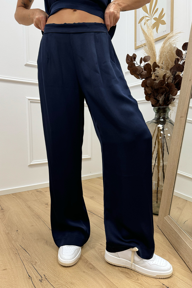 Haveone - Pantaloni eclissi in raso stretch