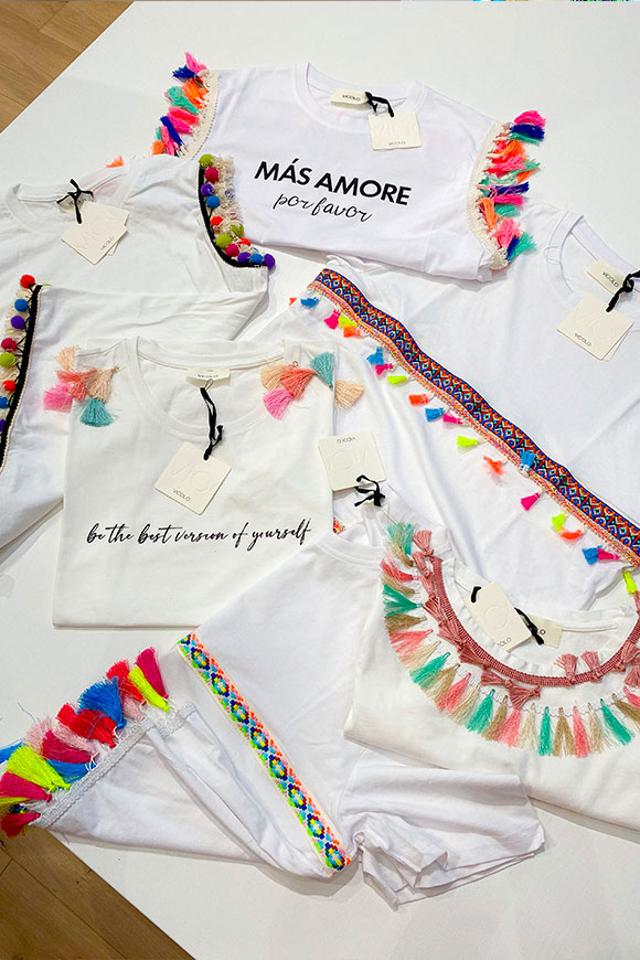 Vicolo - "Màs amore" tassel t shirt