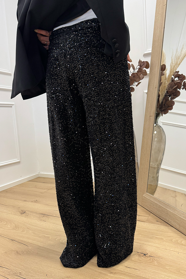 Tensione In - Jeans Giusy in paillettes neri