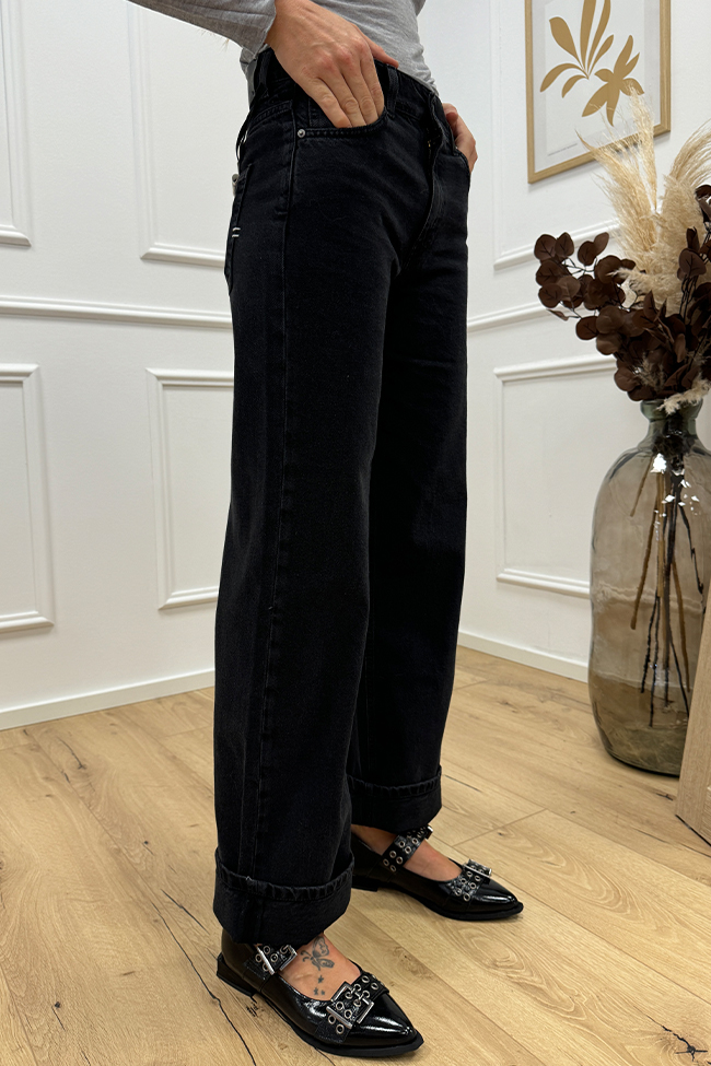 Vicolo - Jeans nero "Alex" wide leg fit