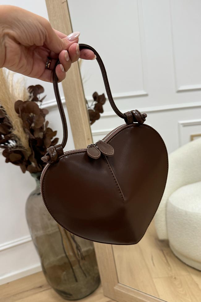 Calibro Shop - Borsa Heart cioccolato