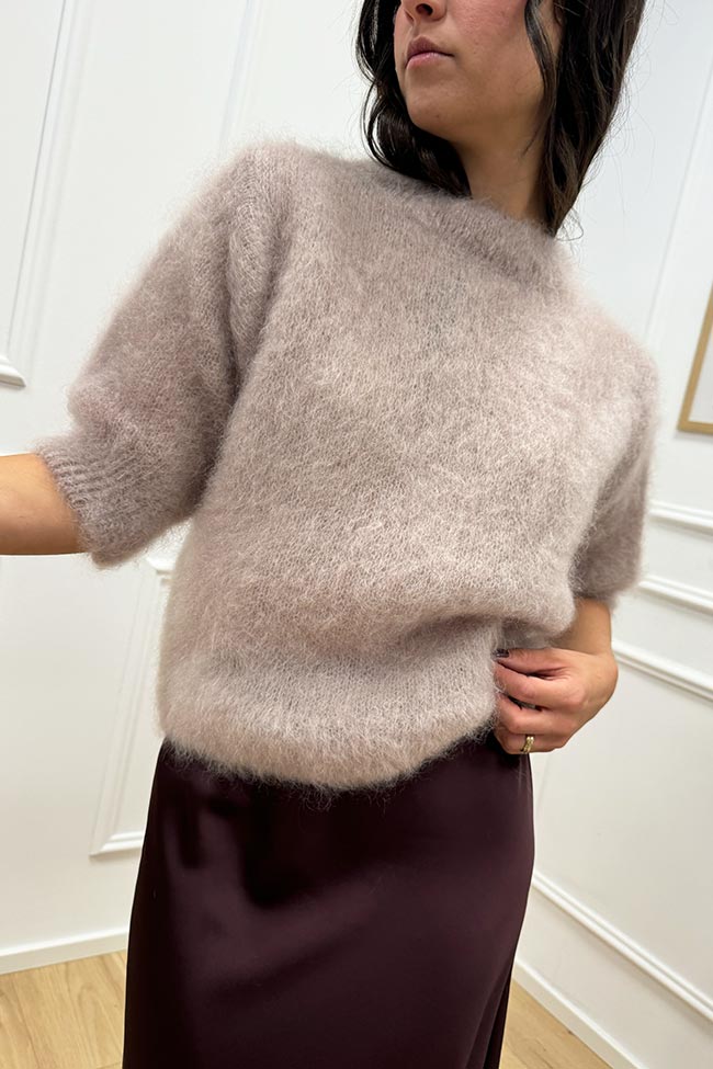 Dixie - Maglia kid mohair platino