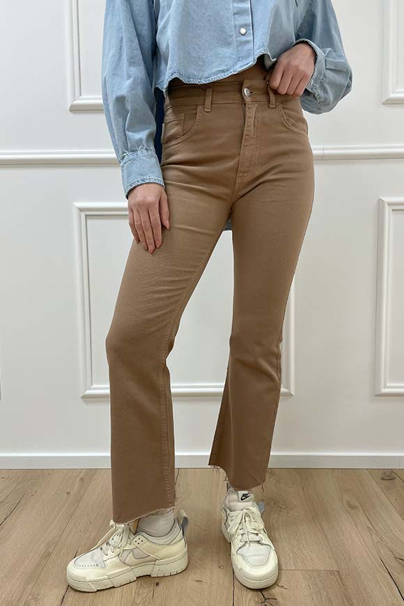 Haveone - Jeans Olivia deserto a trombetta