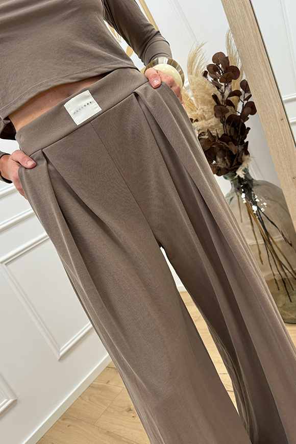 Haveone - Pantaloni joggers casha a palazzo