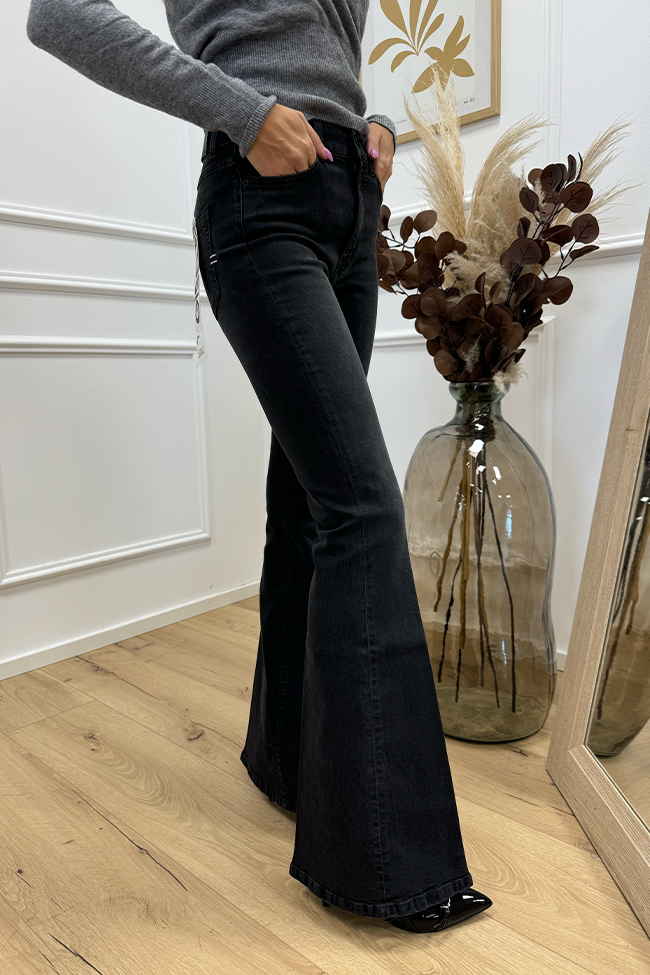 Vicolo - Jeans Gisele nero a zampa