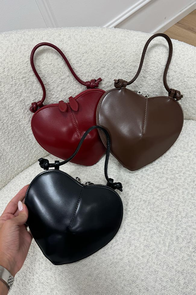 Calibro Shop - Borsa Heart cioccolato