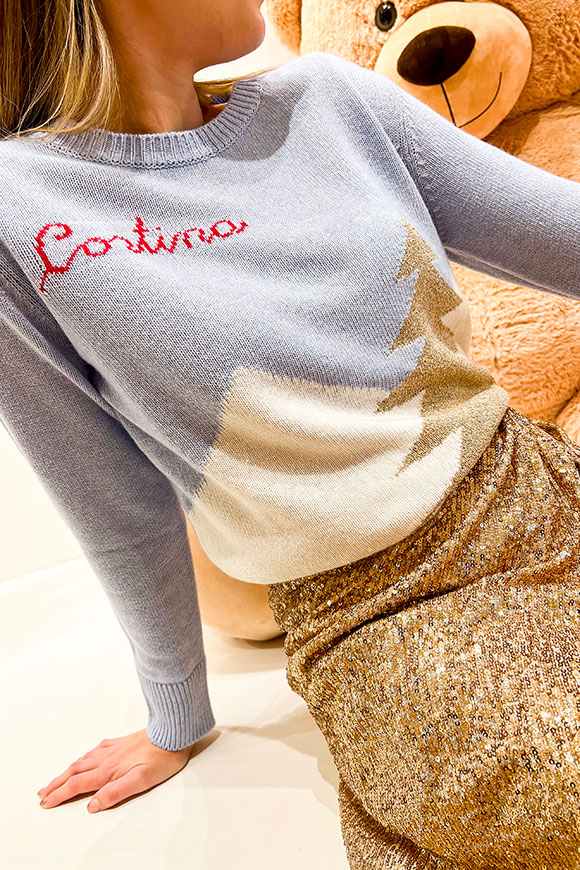 Tensione In - "Cortina" cloud and cream sweater