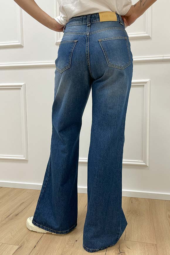 Haveone - Jeans Tokyo palazzo blu denim