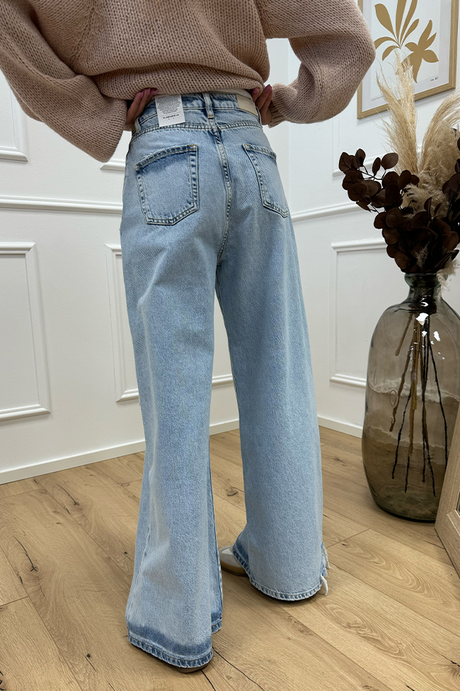 Icon Denim - Jeans Kendall lavaggio chiaro con rotture