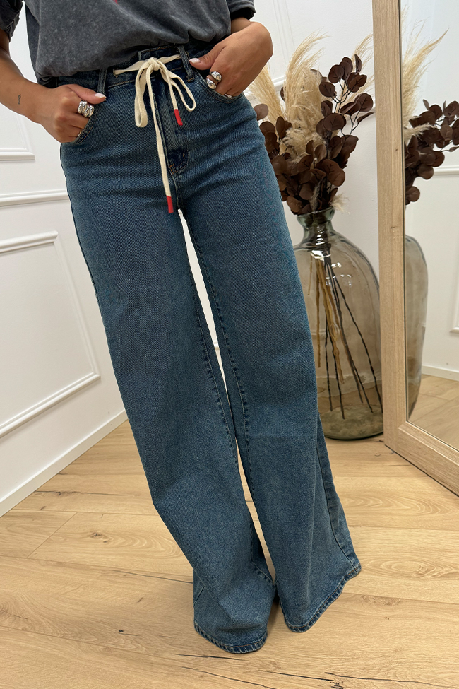 Crispy - Jeans Ginevra palazzo con laccio