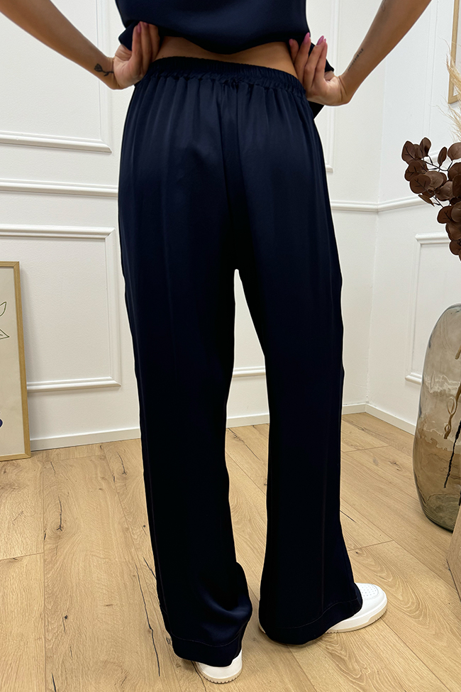 Haveone - Pantaloni eclissi in raso stretch