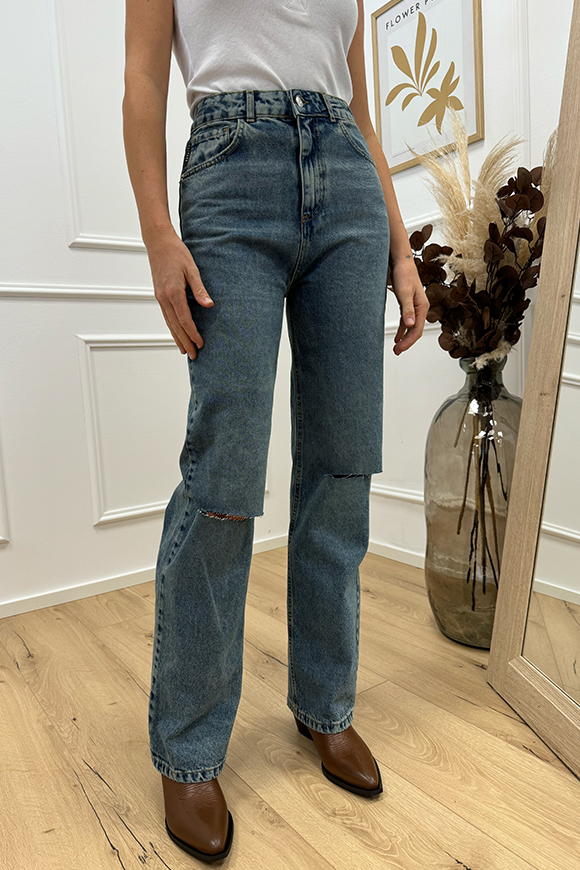 Haveone - Jeans Parigi straight fit con rotture