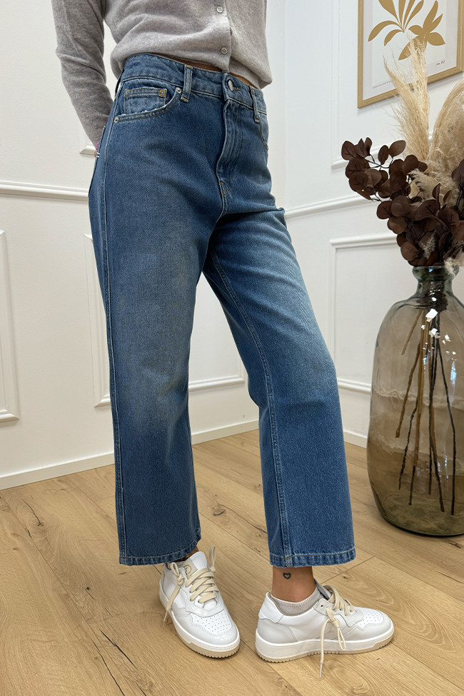 Vicolo - Jeans Kate blu denim cropped fit