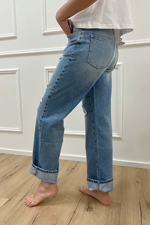 Vicolo - Jeans Louis denim chiaro con rotture