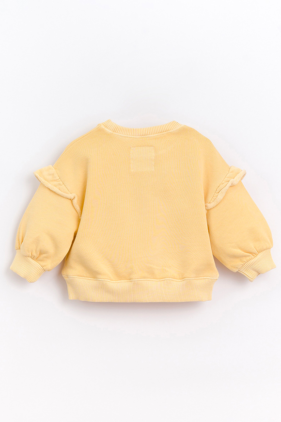 Play Up - Yellow sweatshirt with ruffles