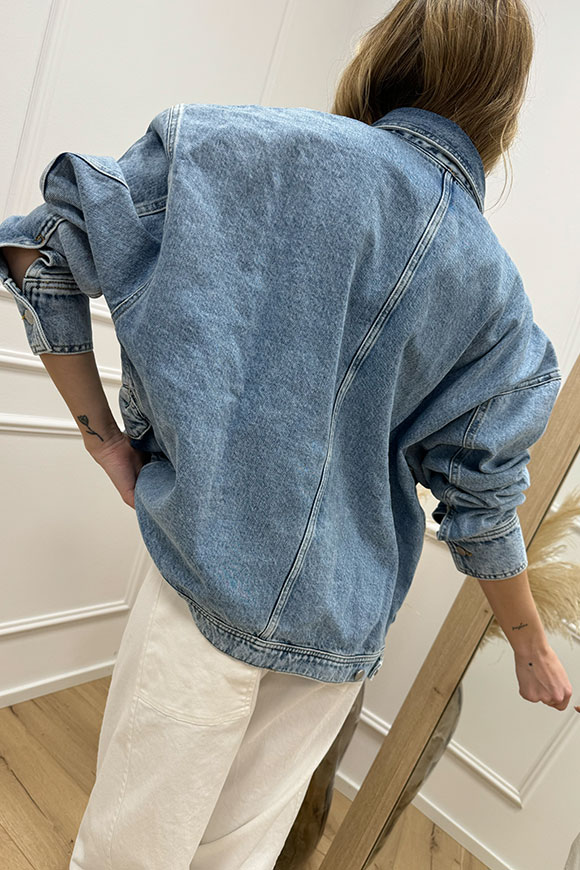 Icon Denim - Giacca "Lexi" in denim con tasconi