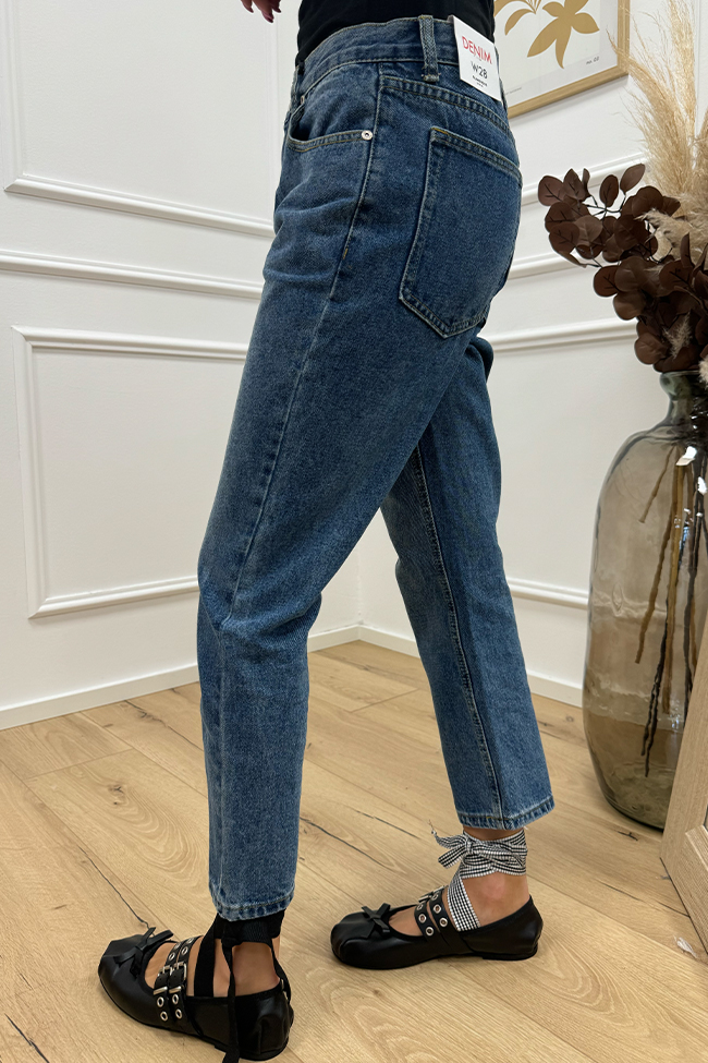 Glamorous - Jeans dritto lavaggio scuro cropped fit