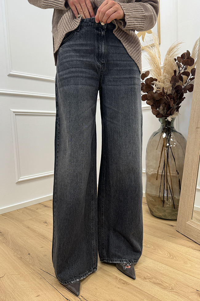 Vicolo - Jeans Lexie grigio wide leg fit