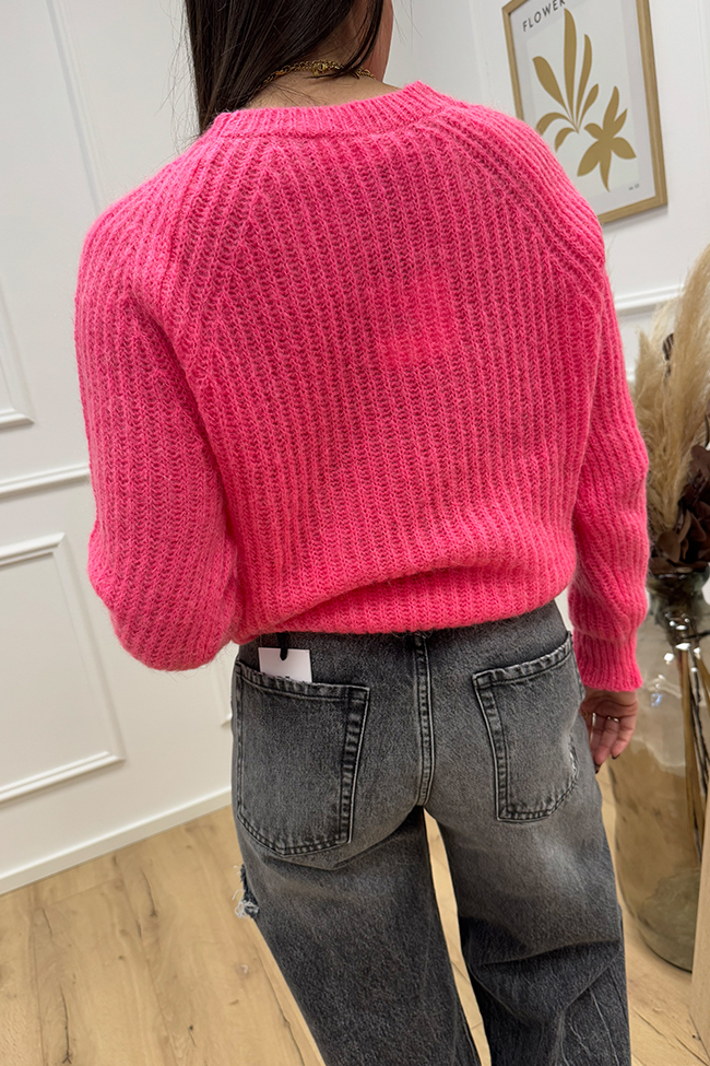 Vicolo - Maglia Sofia in mohair fucsia stabilo