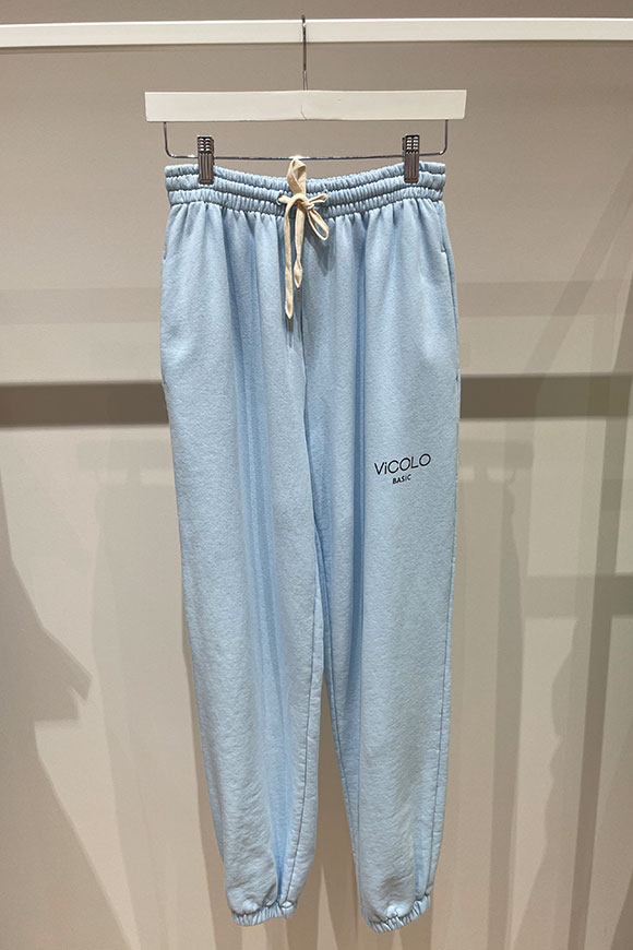 Vicolo - Pantaloni jogger celeste"Vicolo basic"