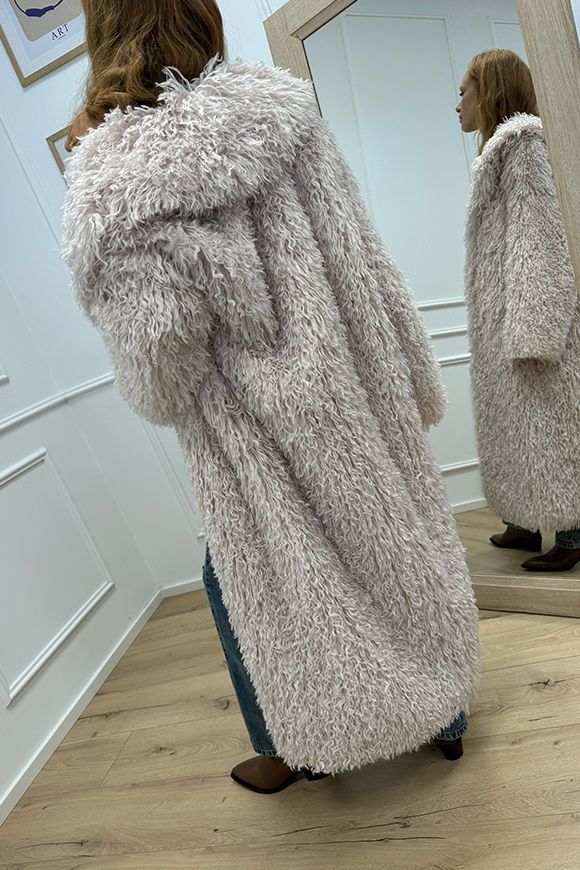 Aniye By - Giacca Fur Lola in pelliccia latte