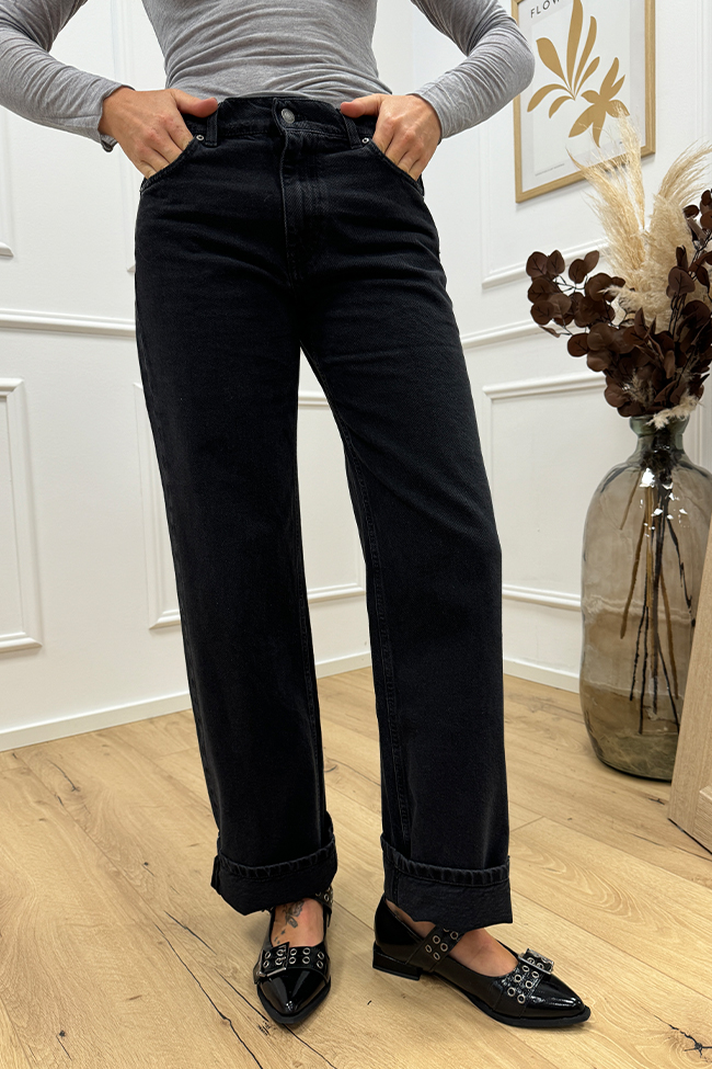 Vicolo - Jeans nero "Alex" wide leg fit