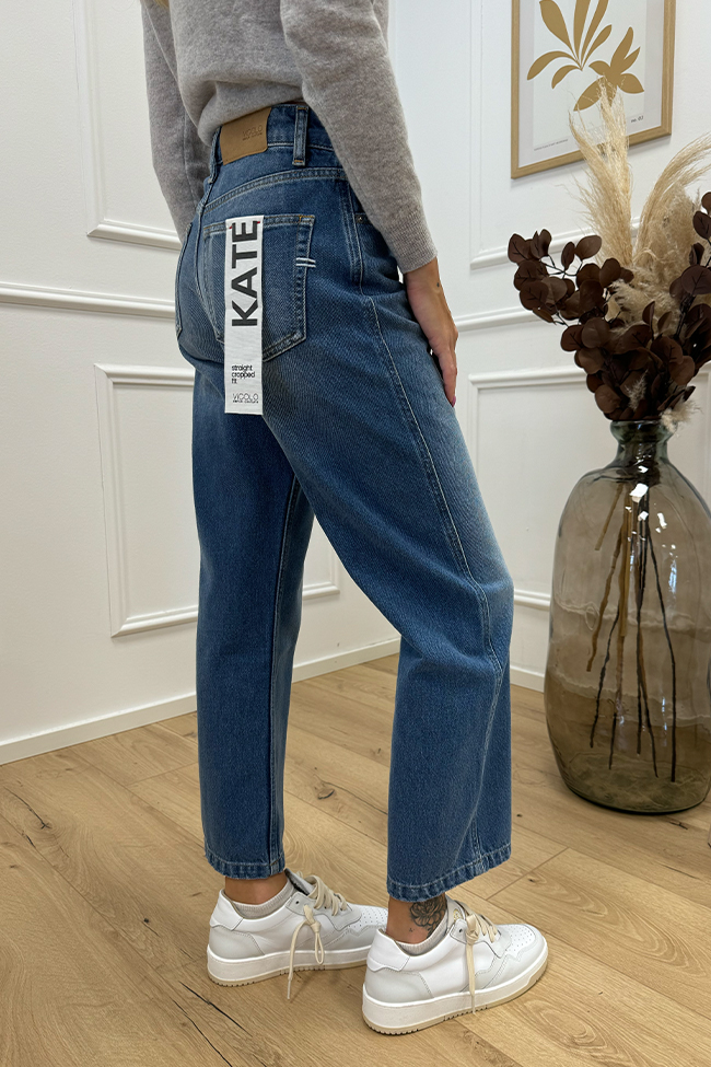 Vicolo - Jeans Kate blu denim cropped fit