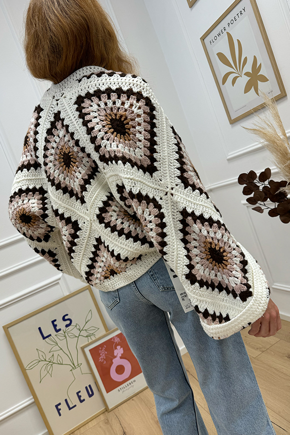 Crispy - Cardigan crochet oversize