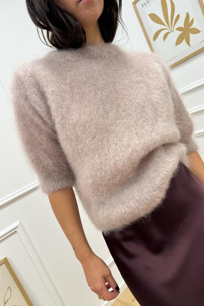 Dixie - Maglia kid mohair platino