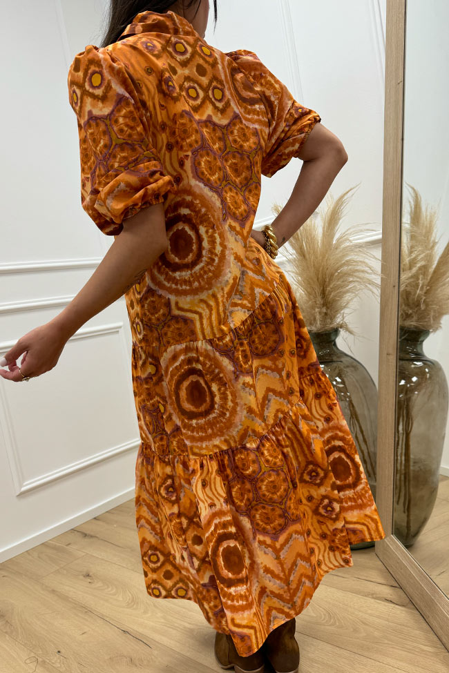 Vicolo - Vestito chemisier "Kenya" arancio