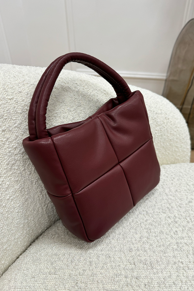 Calibro Shop - Borsa Clotilde bordeaux trapuntata