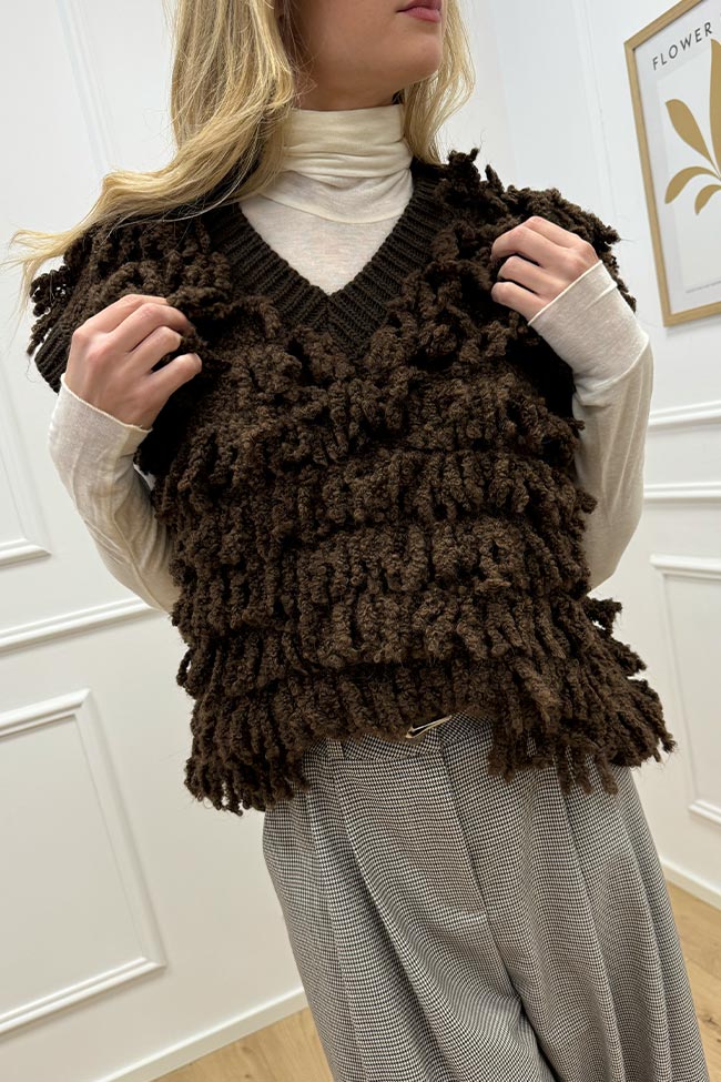 Haveone - Gilet moro fluffy