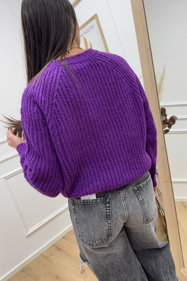 Vicolo - Maglia Sofia in mohair viola