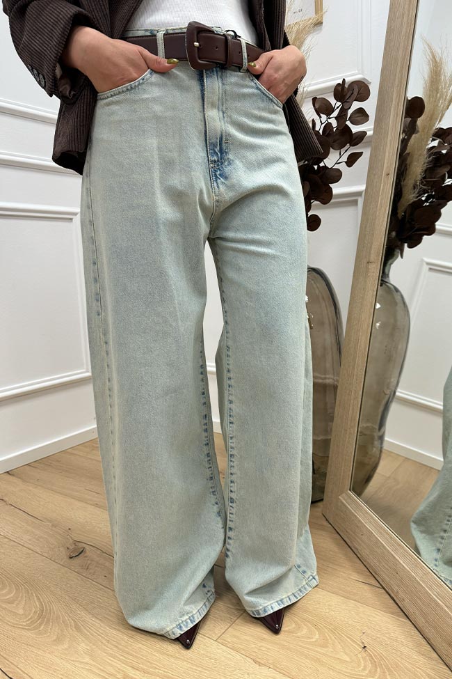 Tensione In - Jeans Giusy boyfriend lavaggio chiaro vintage