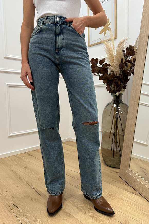 Haveone - Jeans Parigi straight fit con rotture