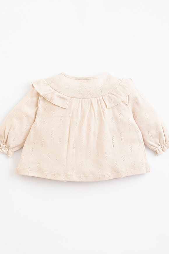 Play Up - Cream ajour sweater in Mirò cotton