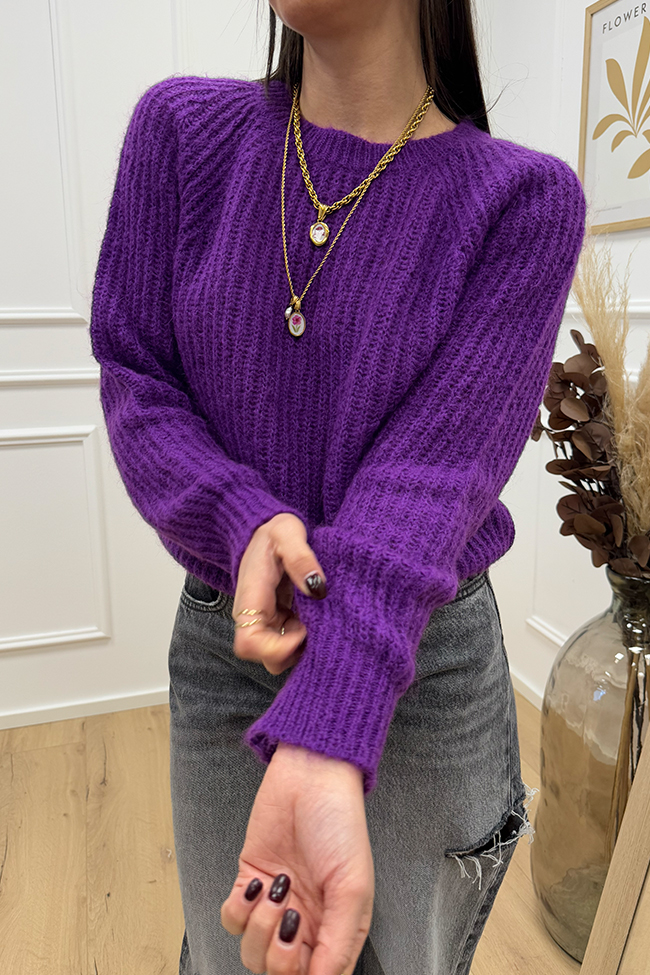 Vicolo - Maglia Sofia in mohair viola