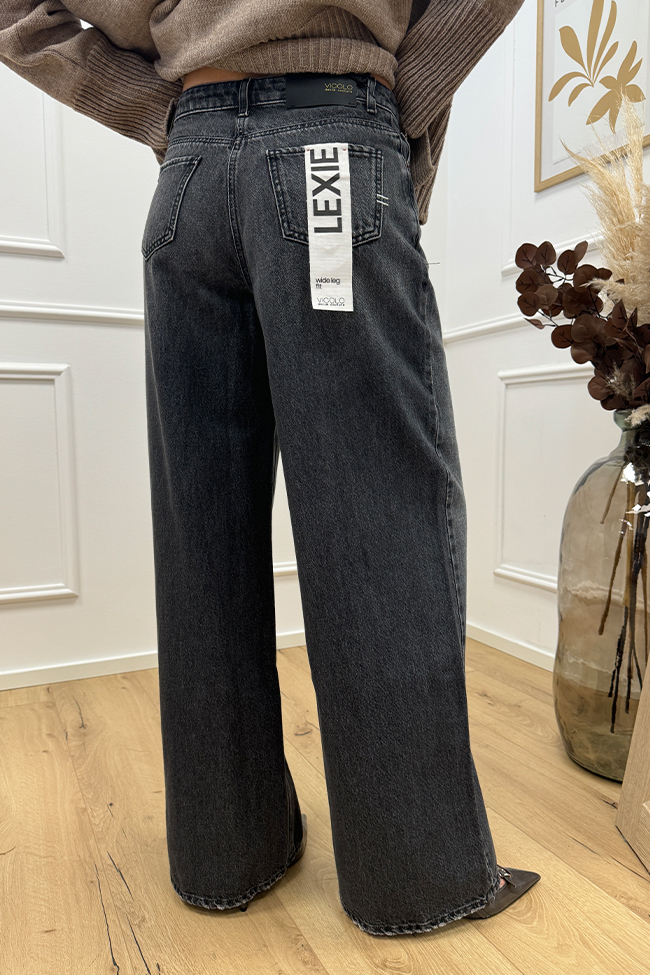 Vicolo - Jeans Lexie grigio wide leg fit