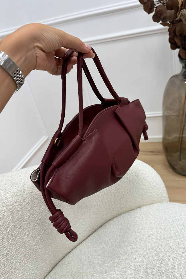 Calibro Shop - Borsa baguette bordeaux