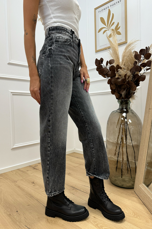 Icon Denim - Jeans Jill mom fit grigio scuro